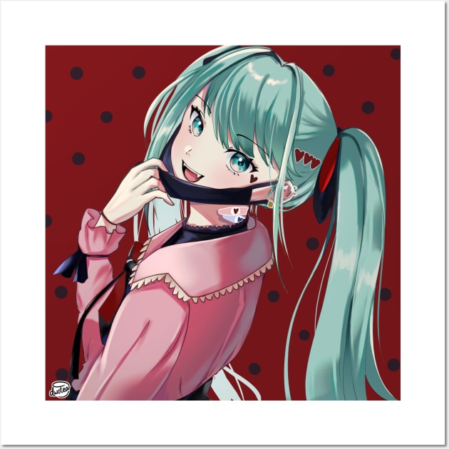 Deco 27 vampire miku Wall Art by  dwotea